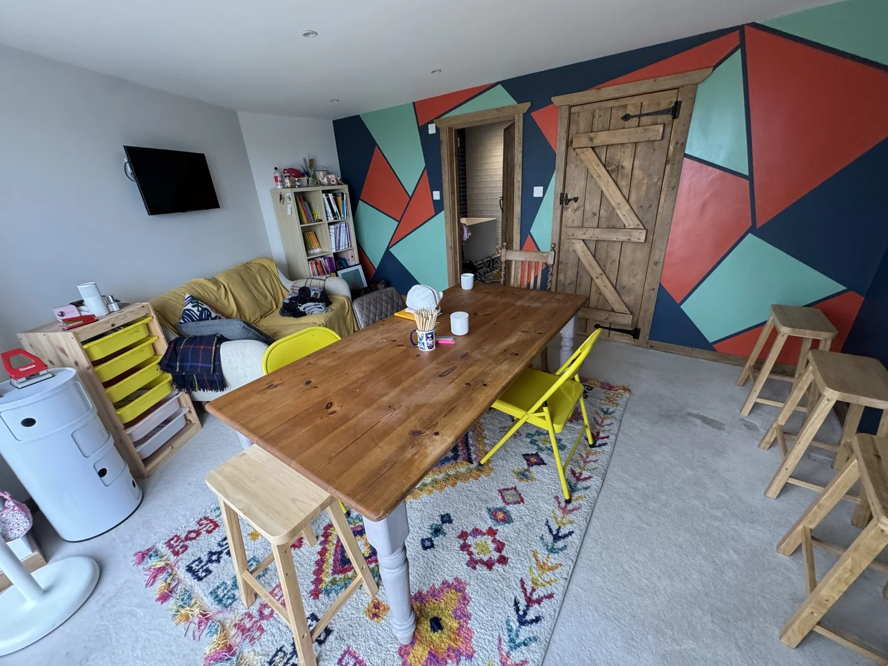 The colourful teaching space at the centre